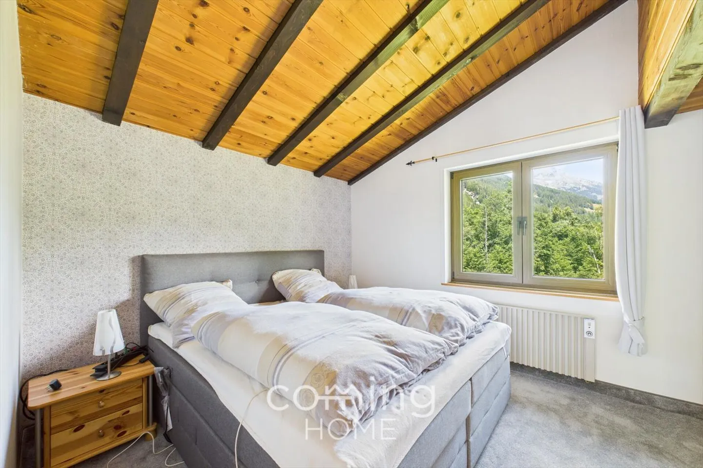 Accogliente appartamento di 2,5 locali a Saas-Grund - Con camino, vista montagna e due balconi - Foto 7 di 10