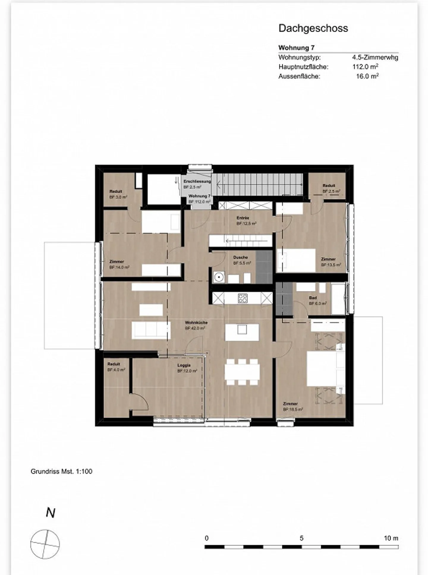 Top penthouse with gallery and loggia - Photo 8 of 9