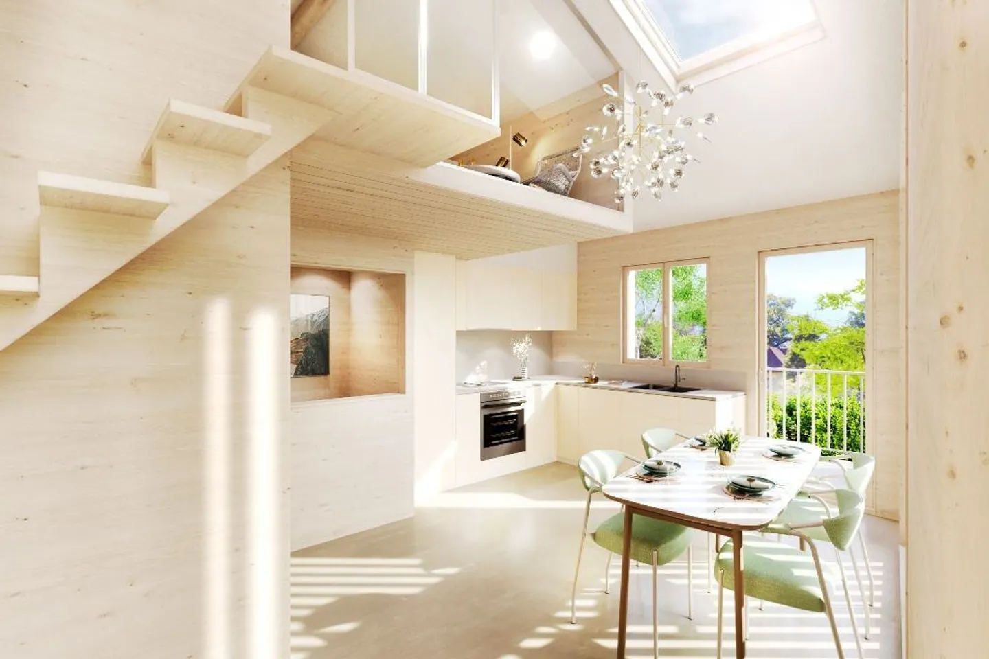 Neues angrenzendes Haus mit 3,5 Zimmern, 2 Parkplätzen und 1 Keller - Foto 9 von 15
