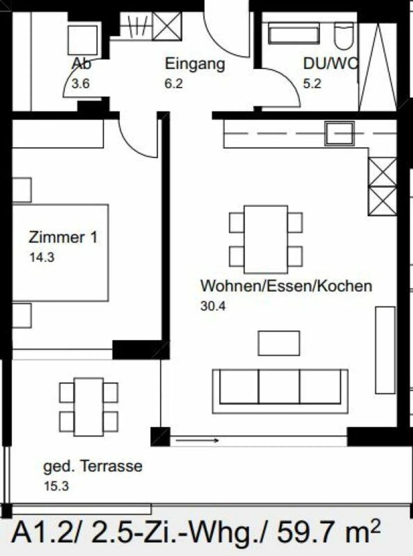 Bright 2.5 Room Apartment - Photo 12 of 13