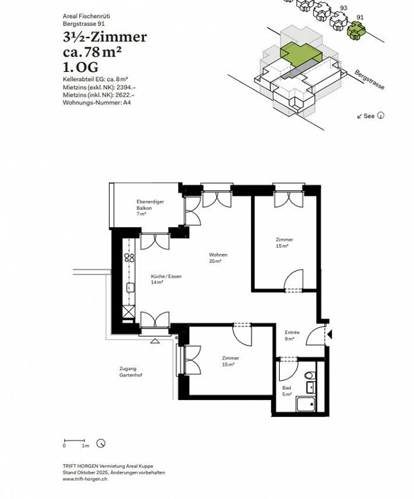 Wohnung im 2000-Watt-Areal Horgen - Foto 5 von 5