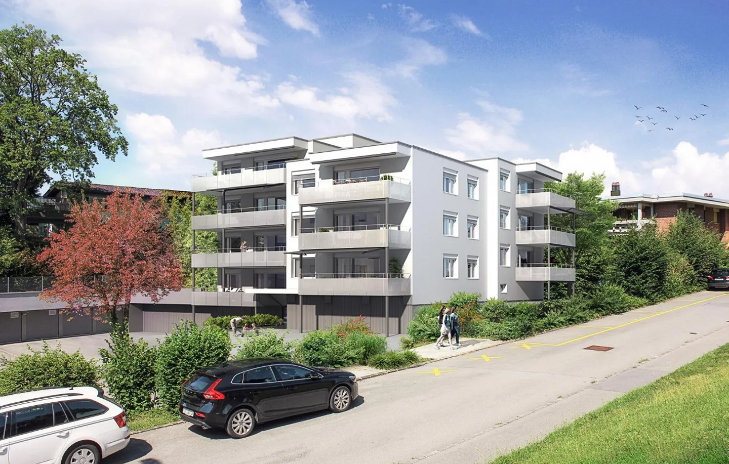 Appartement lumineux de 3,5 pièces avec balcon dans le quartier calme de Lerchenbühlhöhe - Photo 1 sur 12