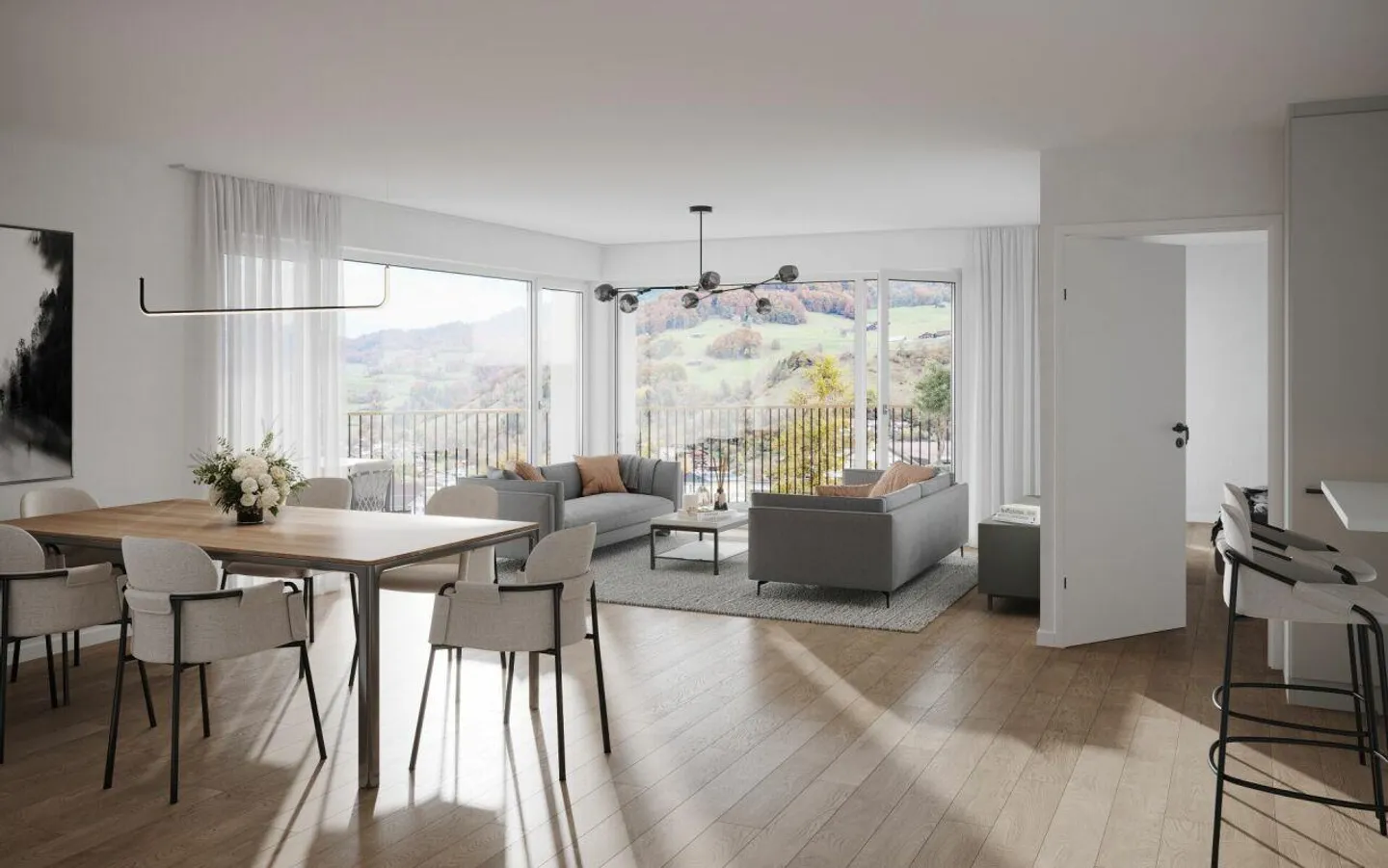 3.5 Room New Apartment No. 4 on the 1st Floor, 117m2, CHF 725,000.00 - Photo 8 of 13