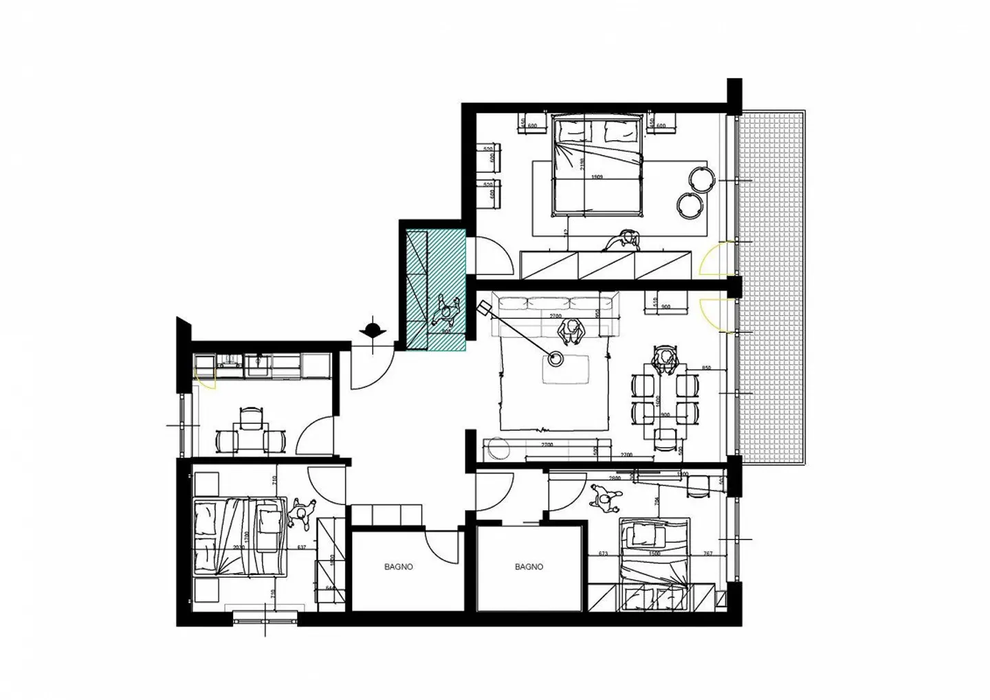 Geräumige Wohnung mit Terrasse - Foto 11 von 11