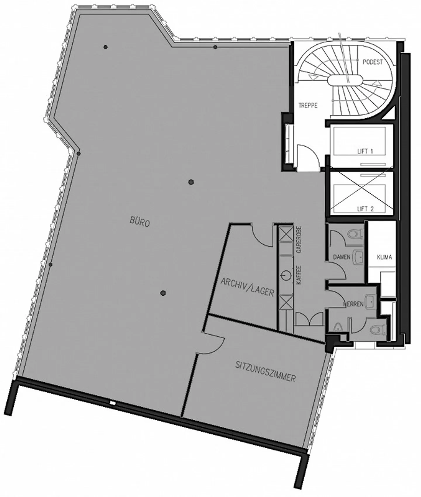 Piano ufficio ampliato vicino a HB - disponibile immediatamente! - Foto 5 di 7