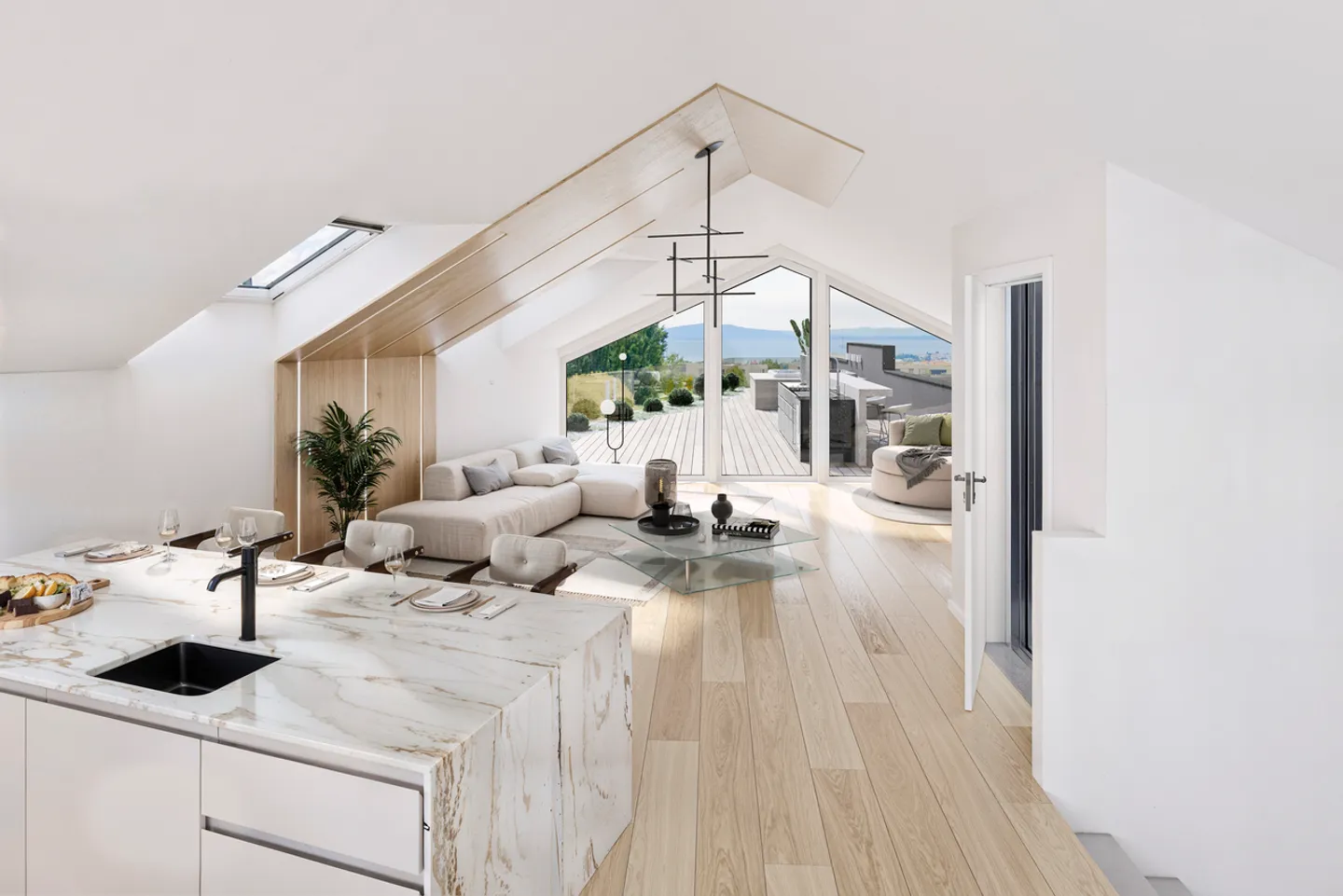 Duplex Contemporain avec Vue sur le Lac - Photo 2 sur 5