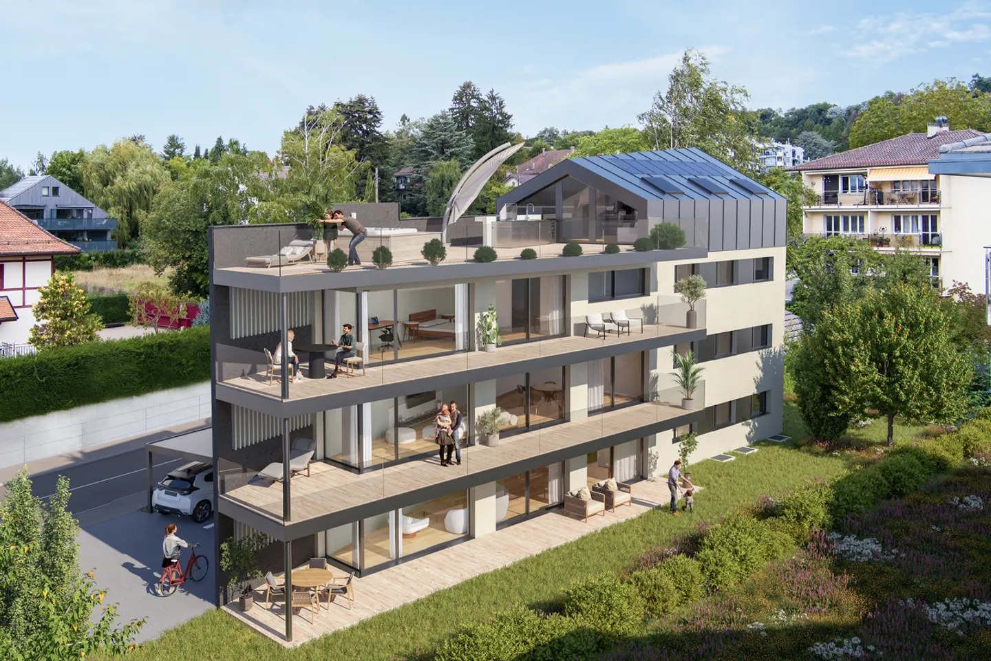 Duplex Contemporain avec Vue sur le Lac - Photo 4 sur 5