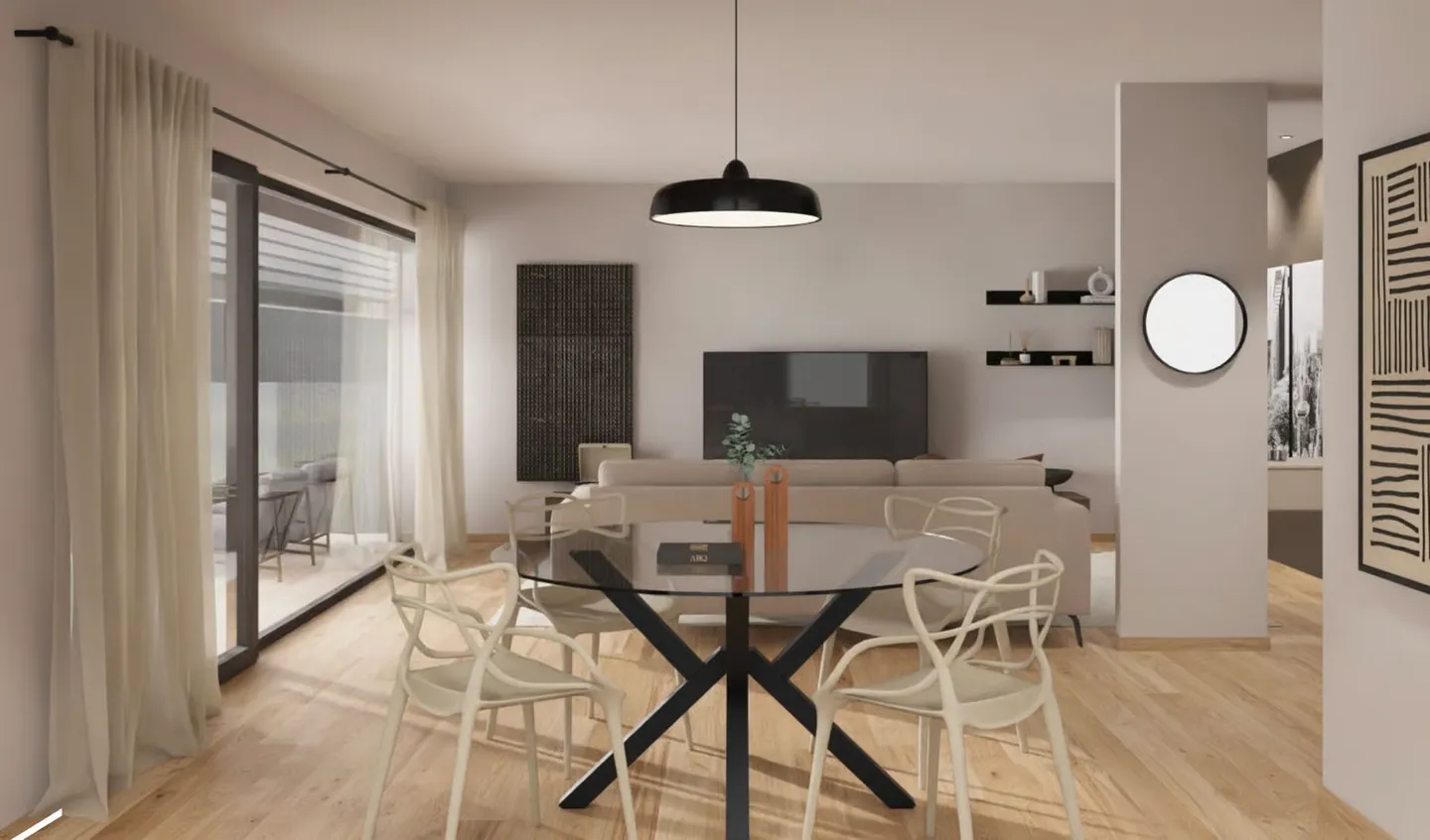 BELLINZONA - NUOVO APPARTAMENTO DI 3.5 LOCALI CON AMPIA TERRAZZA IN VENDITA - Foto 2 di 7