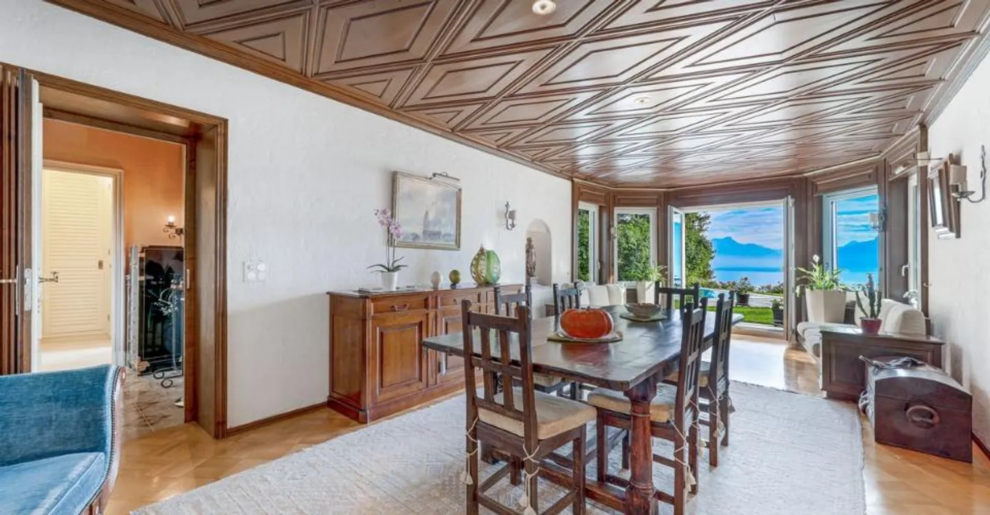A Dream House in Chexbres - Pool and Panoramic View of the Lake and the Alps - Photo 6 of 11