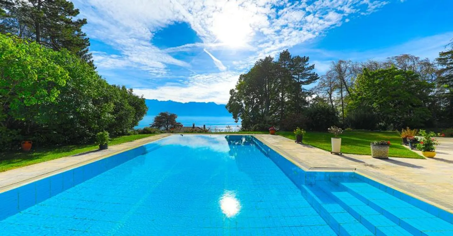 A Dream House in Chexbres - Pool and Panoramic View of the Lake and the Alps - Photo 10 of 11