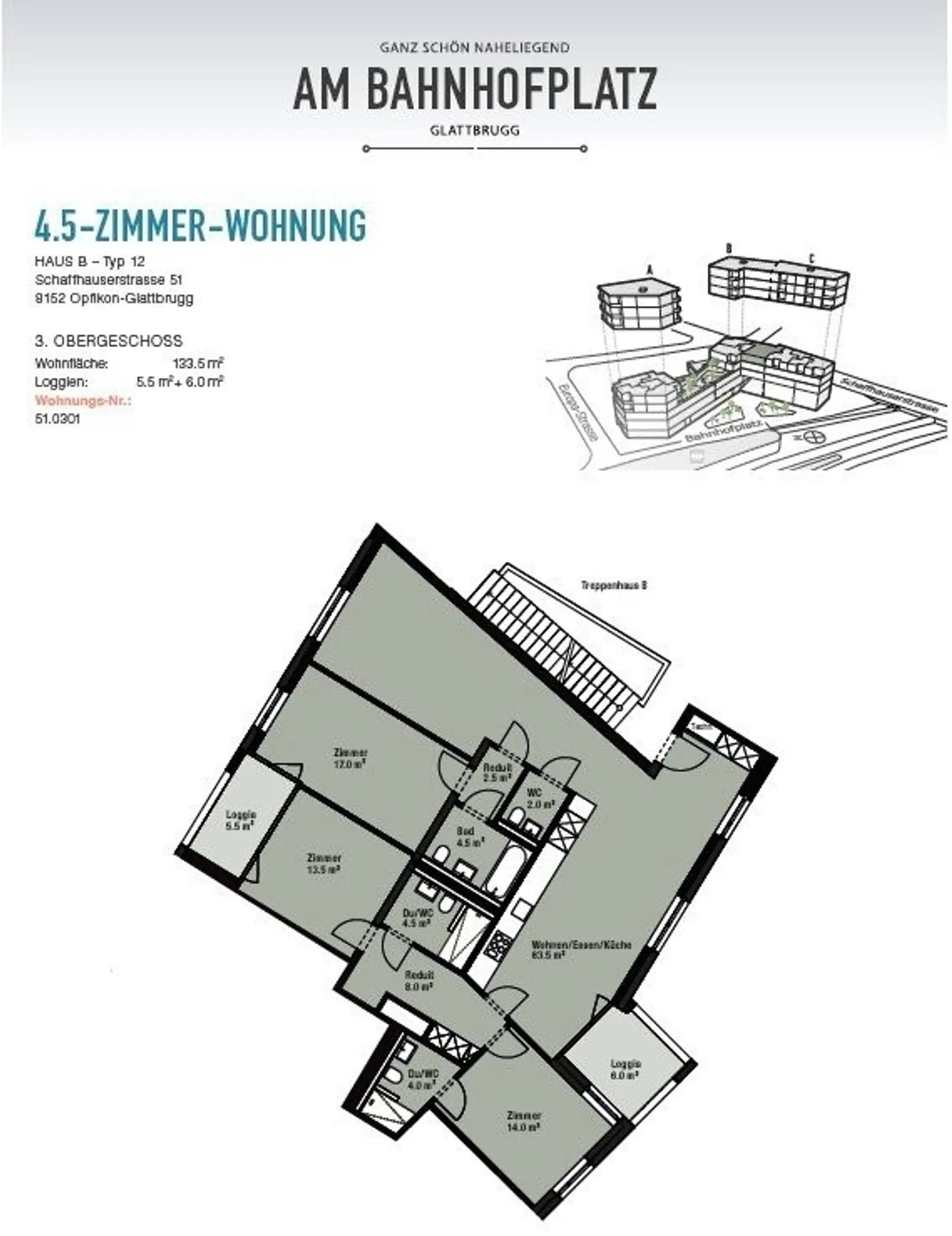 Appartamento spazioso a Glattbrugg - Foto 11 di 12