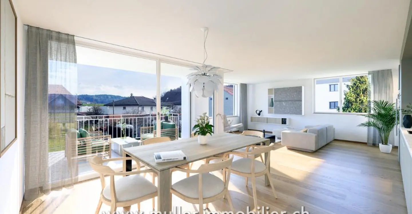 Wunderschöne 3,5-Zimmer-Wohnung mit Balkon auf dem Land - Foto 2 von 13