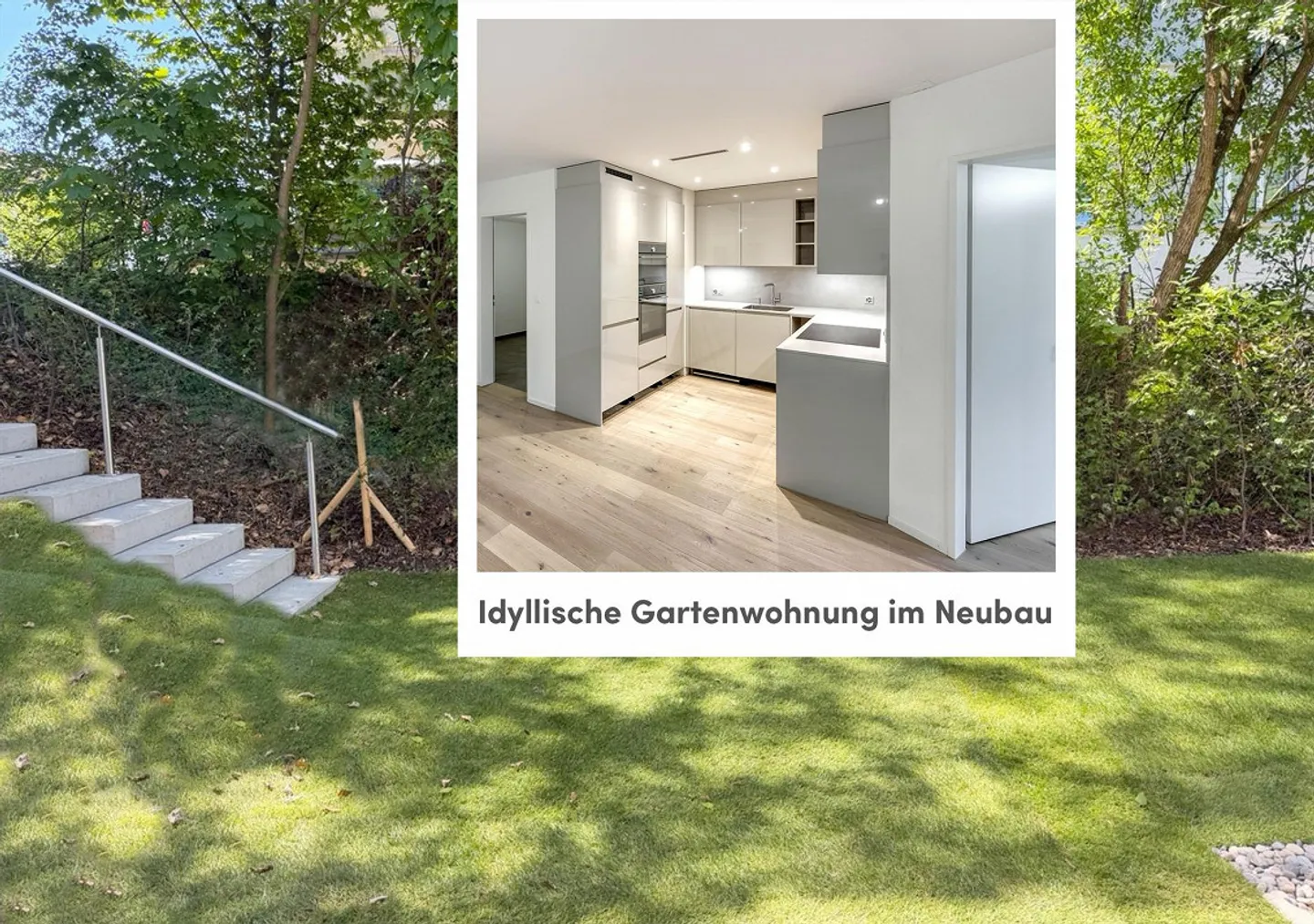 Modernes Gartenapartment in Zürich - Foto 1 von 6