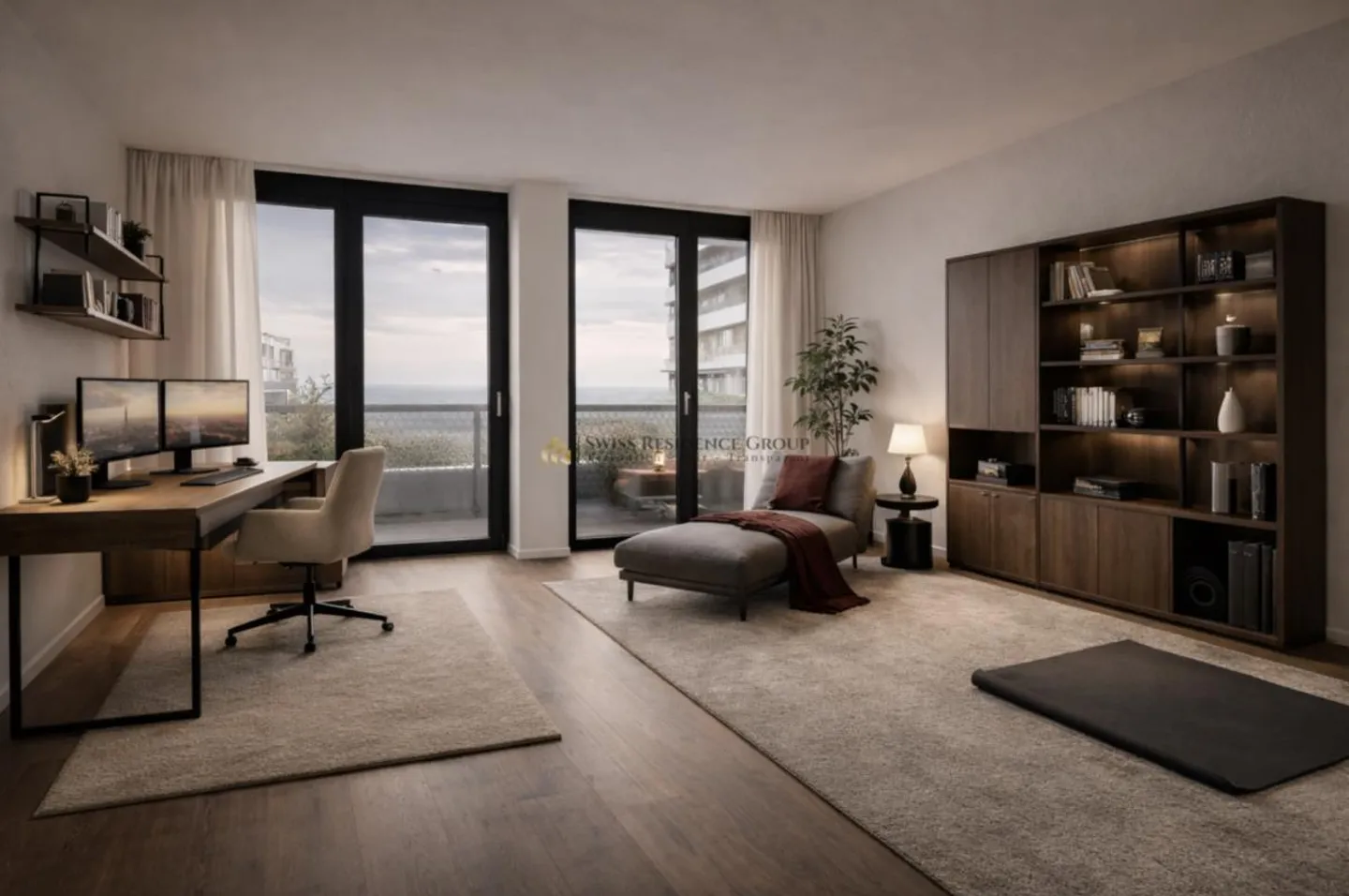 Exclusive 5.5-room apartment on the 33rd floor of the West Towers Three Point - Photo 6 of 14