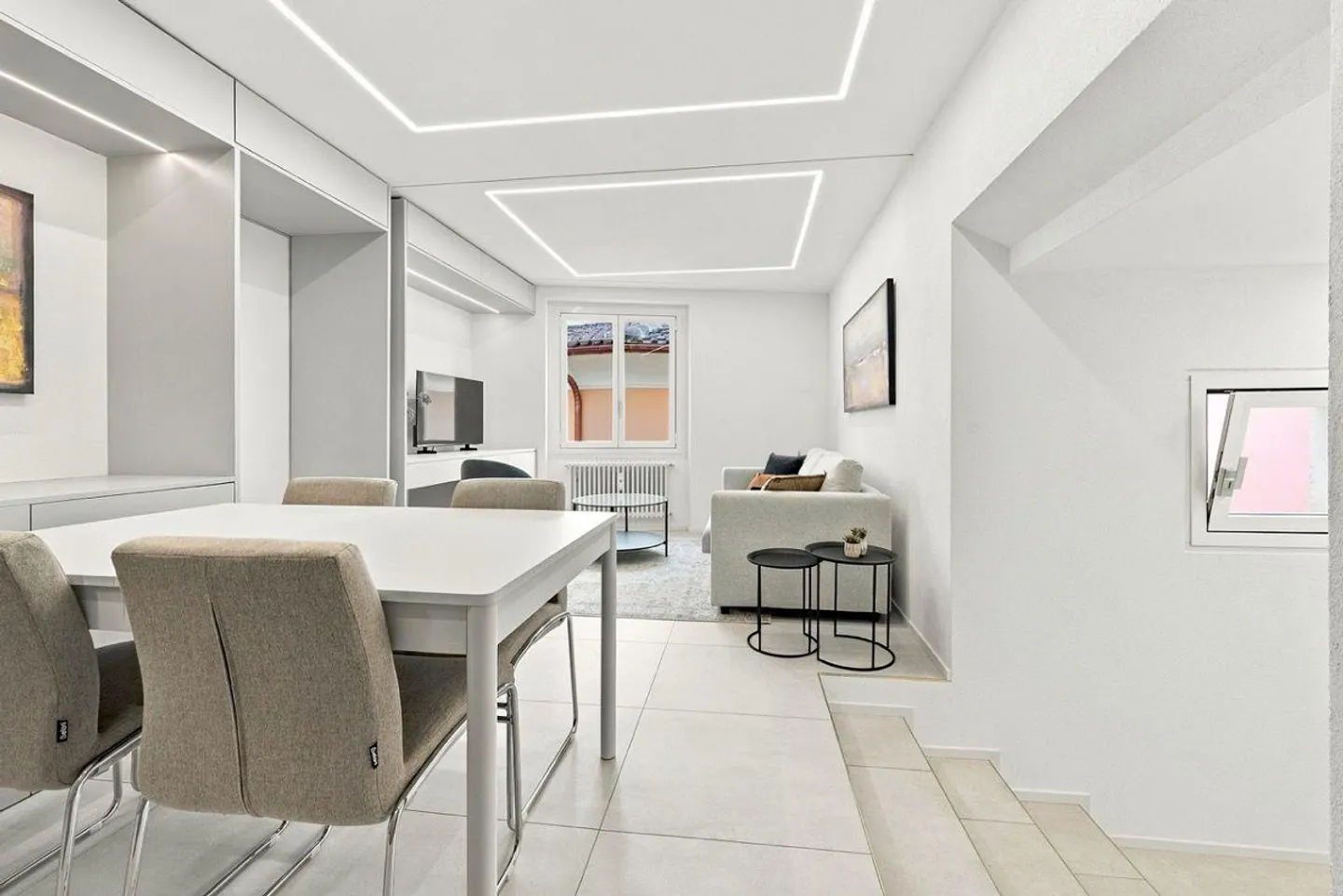 Élégant 3.5 pièces entièrement rénové dans le centre historique d'Ascona - Photo 4 sur 13