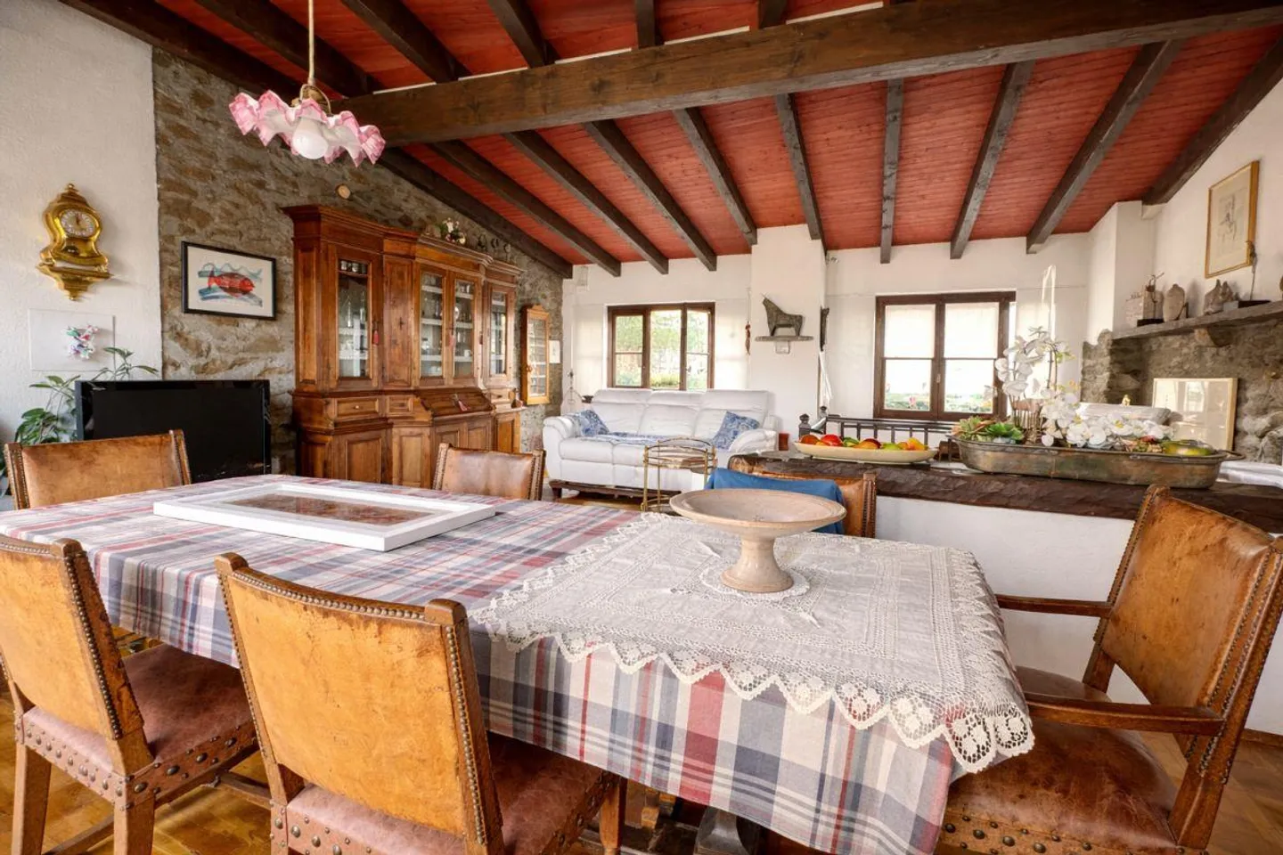 Breganzona : maison de village tessino authentique de l'époque avec vue sur les vallées - Photo 2 sur 12