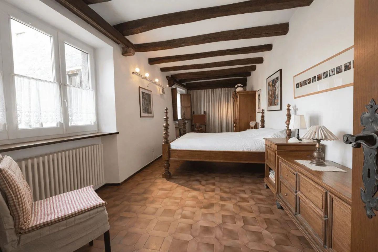 Breganzona : maison de village tessino authentique de l'époque avec vue sur les vallées - Photo 5 sur 12