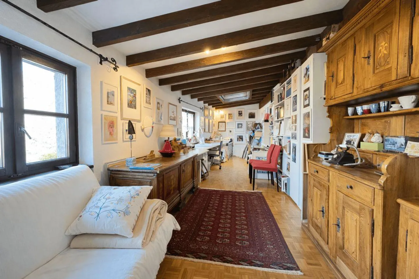 Breganzona : maison de village tessino authentique de l'époque avec vue sur les vallées - Photo 10 sur 12