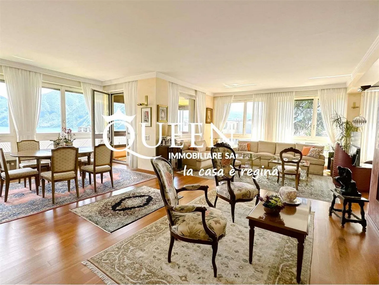 Lugano centre : appartement 5,5 pièces, 200 m², avec vue sur le lac, piscine - Photo 3 sur 13