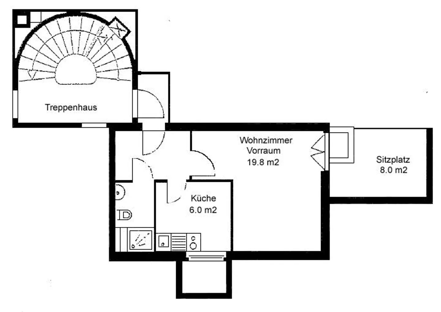Gemütliches Studio mit Garten - Foto 5 von 5