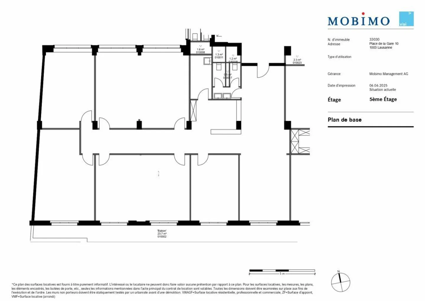 240 m2 Büro gegenüber dem Bahnhof Lausanne - Foto 10 von 10