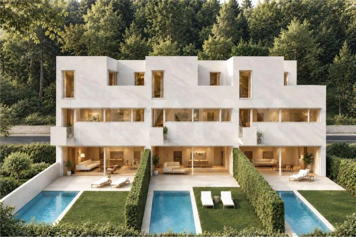 Residential project of three terraced houses - Photo 5 of 5