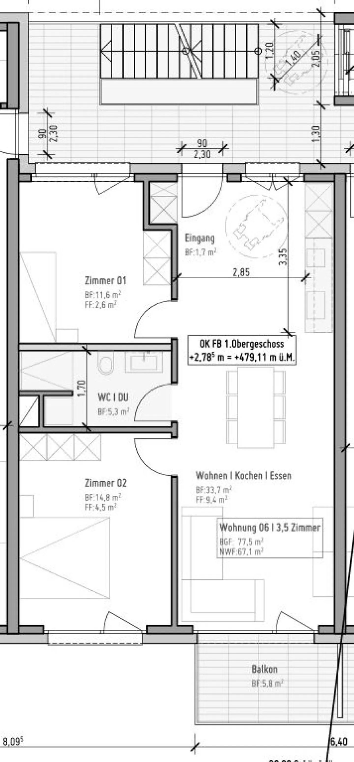 Attraktive Familienwohnung im Herzen von Niederbipp - Neubau 2026 - Foto 6 von 6