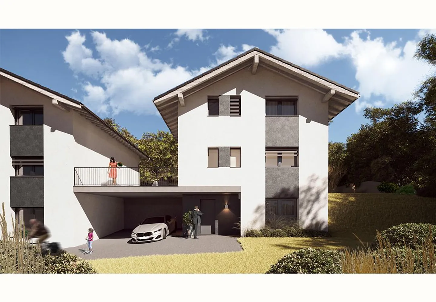 New Promotion "Les Collondels": 5 spacious family houses with 6.5 rooms and a private studio in Surpierre - Photo 2 of 6