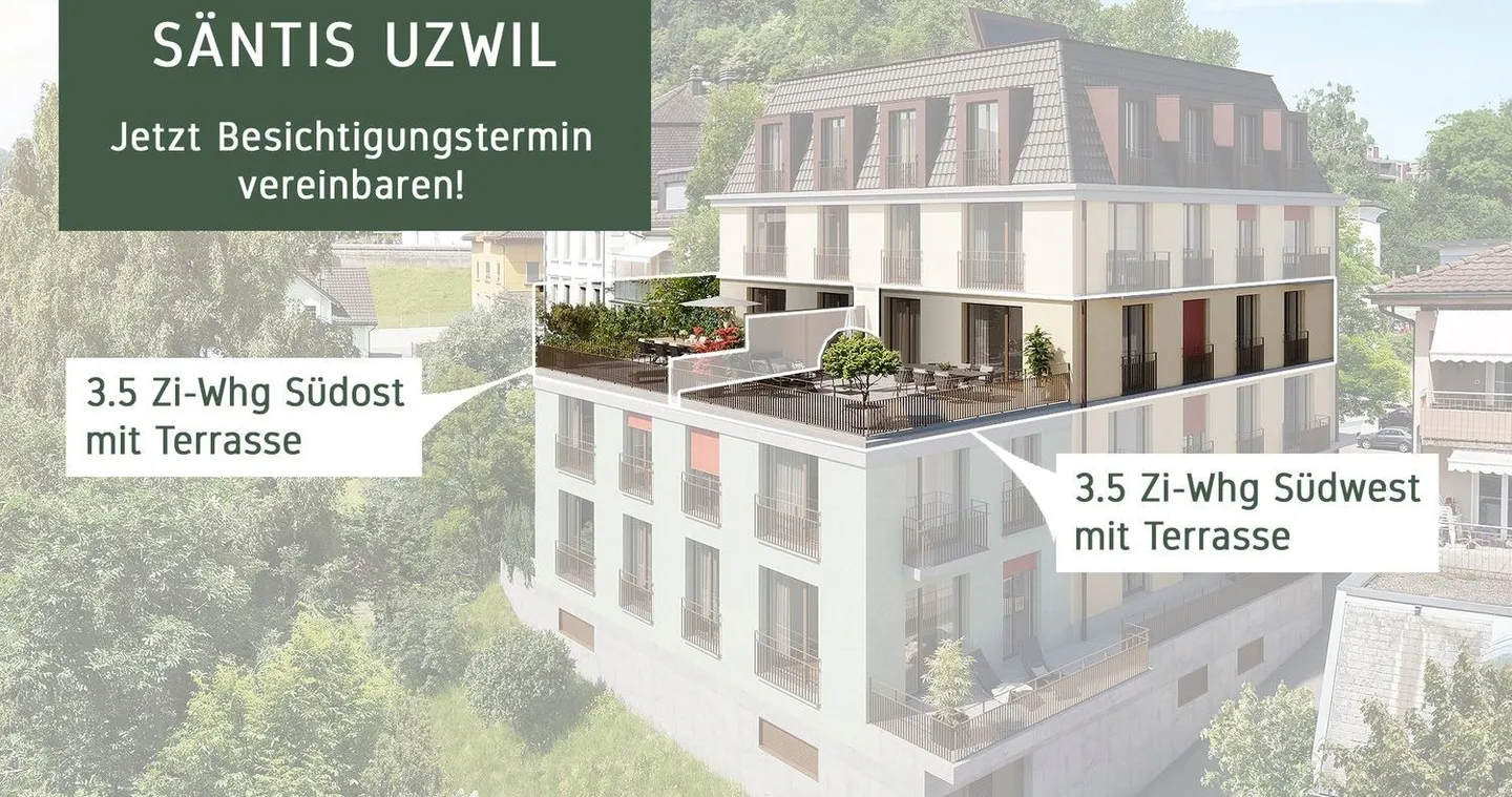 Attractive New Apartments Säntis-Uzwil.ch including Parking - Photo 1 of 5