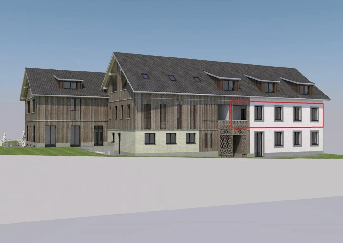 Nuova costruzione: appartamento di 4,5 stanze (piano superiore, n. 6) nel rurale Liebensberg (comune di Wiesendangen) - Foto 1 di 8
