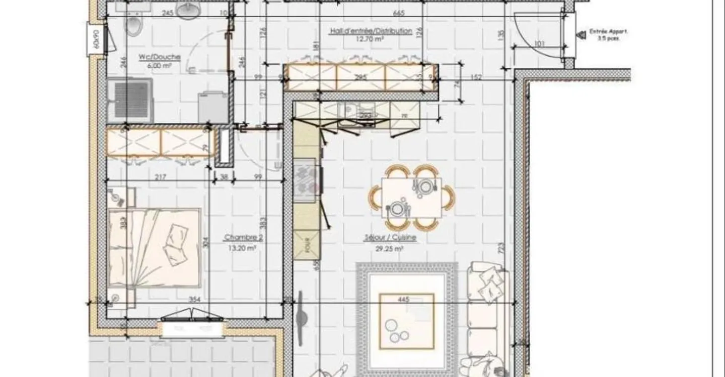 Ardon – Appartement neuf de 3,5 pièces avec terrasse et vue dégagée - Photo 11 sur 11