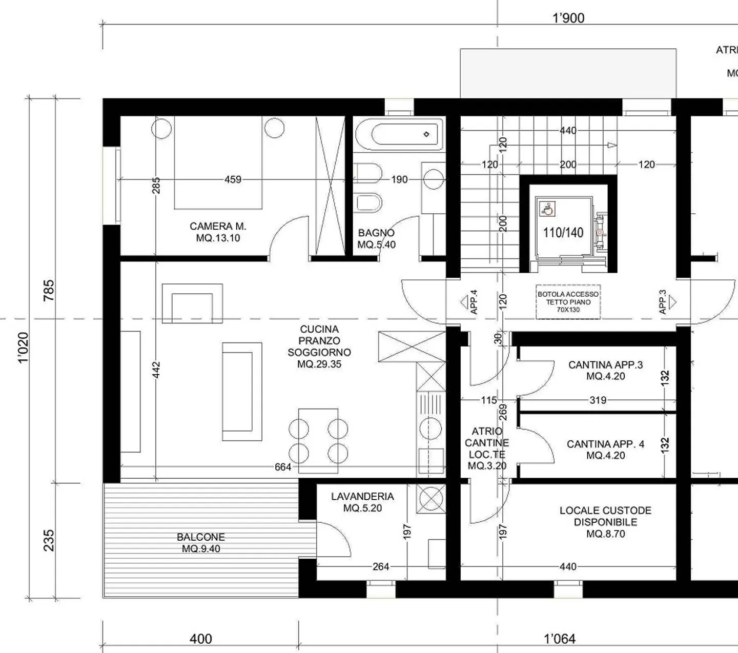 Nouvel appartement élégant au dernier étage - Photo 14 sur 21