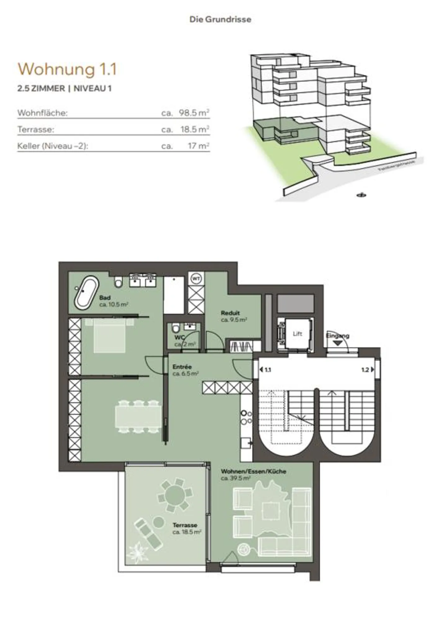 Appartamento di design esclusivo con 2,5 stanze e 98 m² - Foto 16 di 16