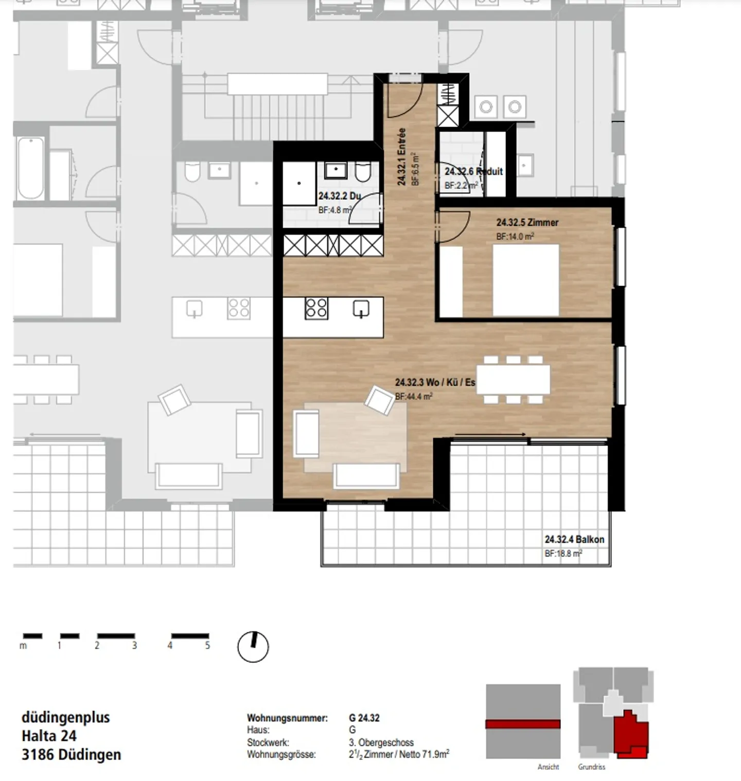 Appartamento 2.5 stanze - Foto 7 di 8