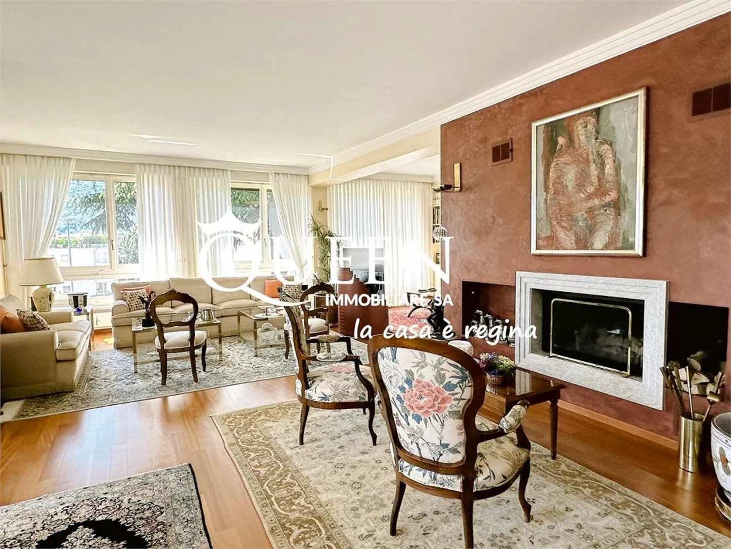 Lugano centre : appartement 5,5 pièces, 200 m², avec vue sur le lac, piscine - Photo 7 sur 13