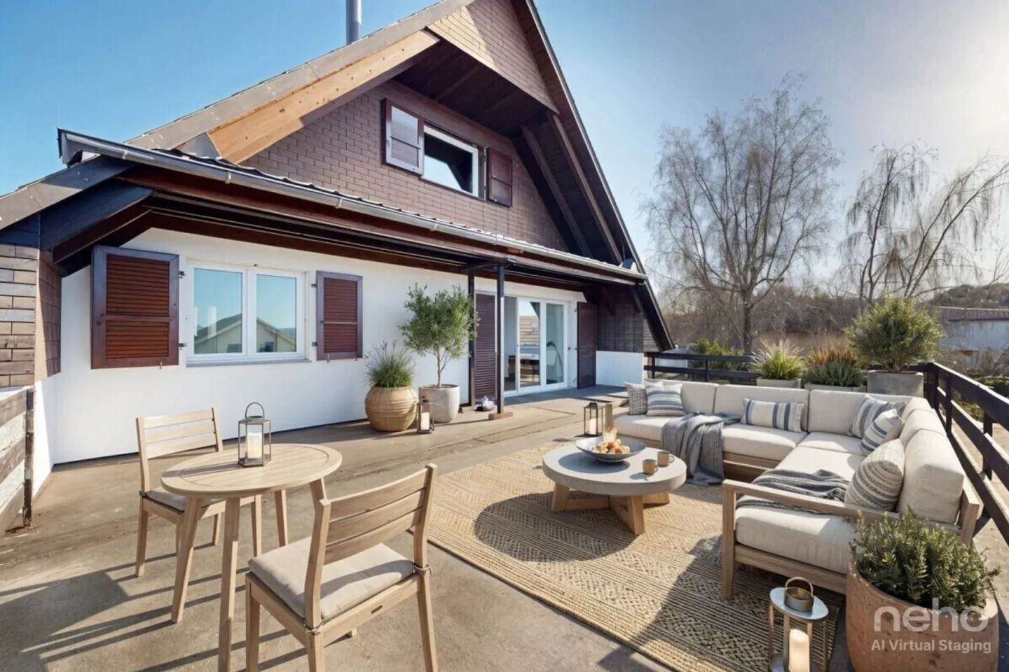 Villa luminosa ristrutturata con rooftop e vista libera a Ponthaux - Foto 11 di 12