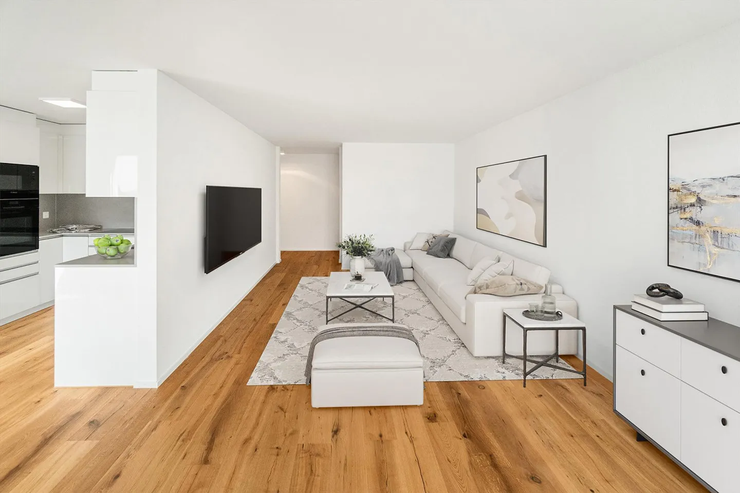 Erstbezug nach Renovation: Modern wohnen mit grossem Balkon - Foto 1 von 15