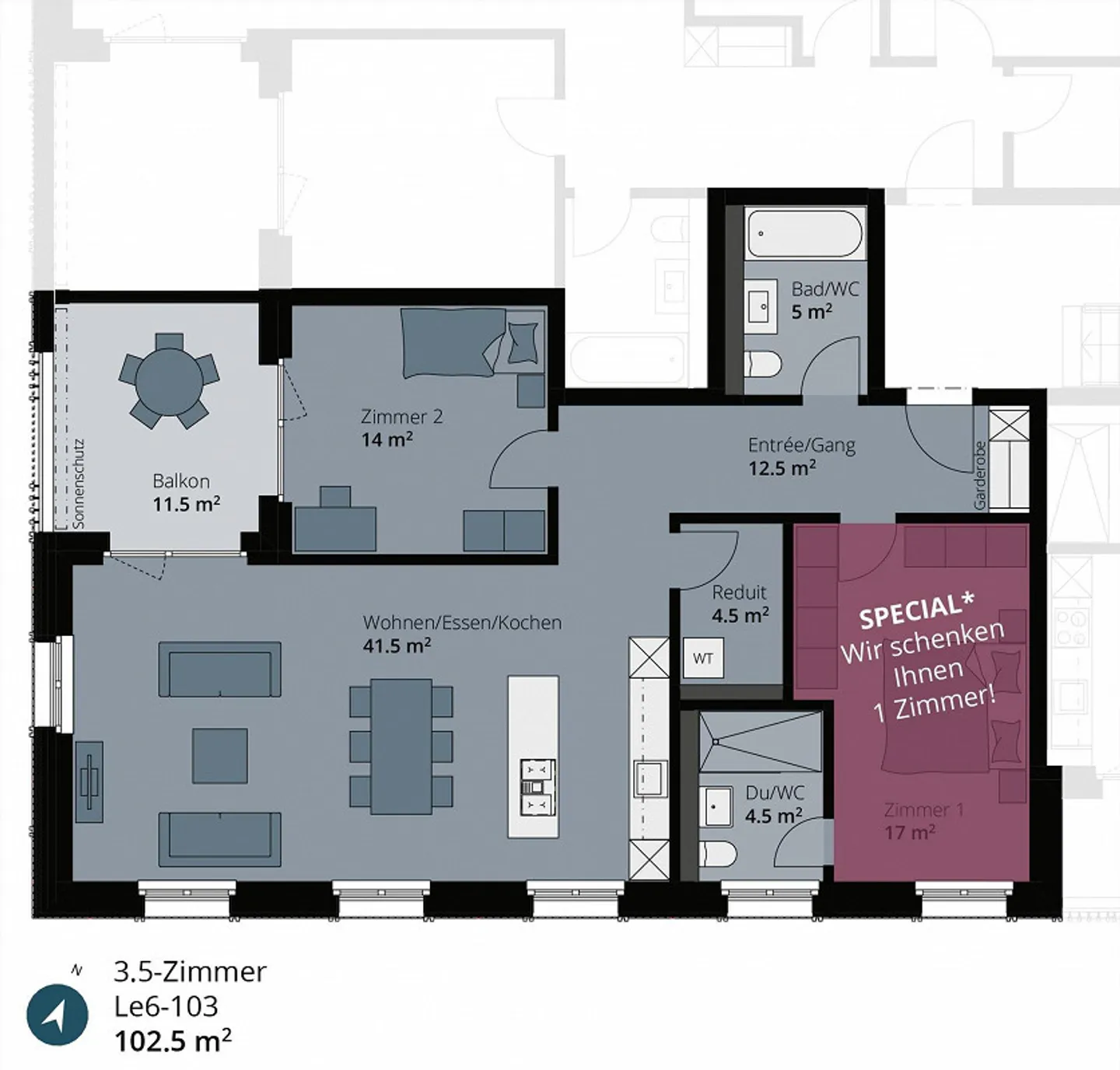 Special 1-room free! - Photo 11 of 11