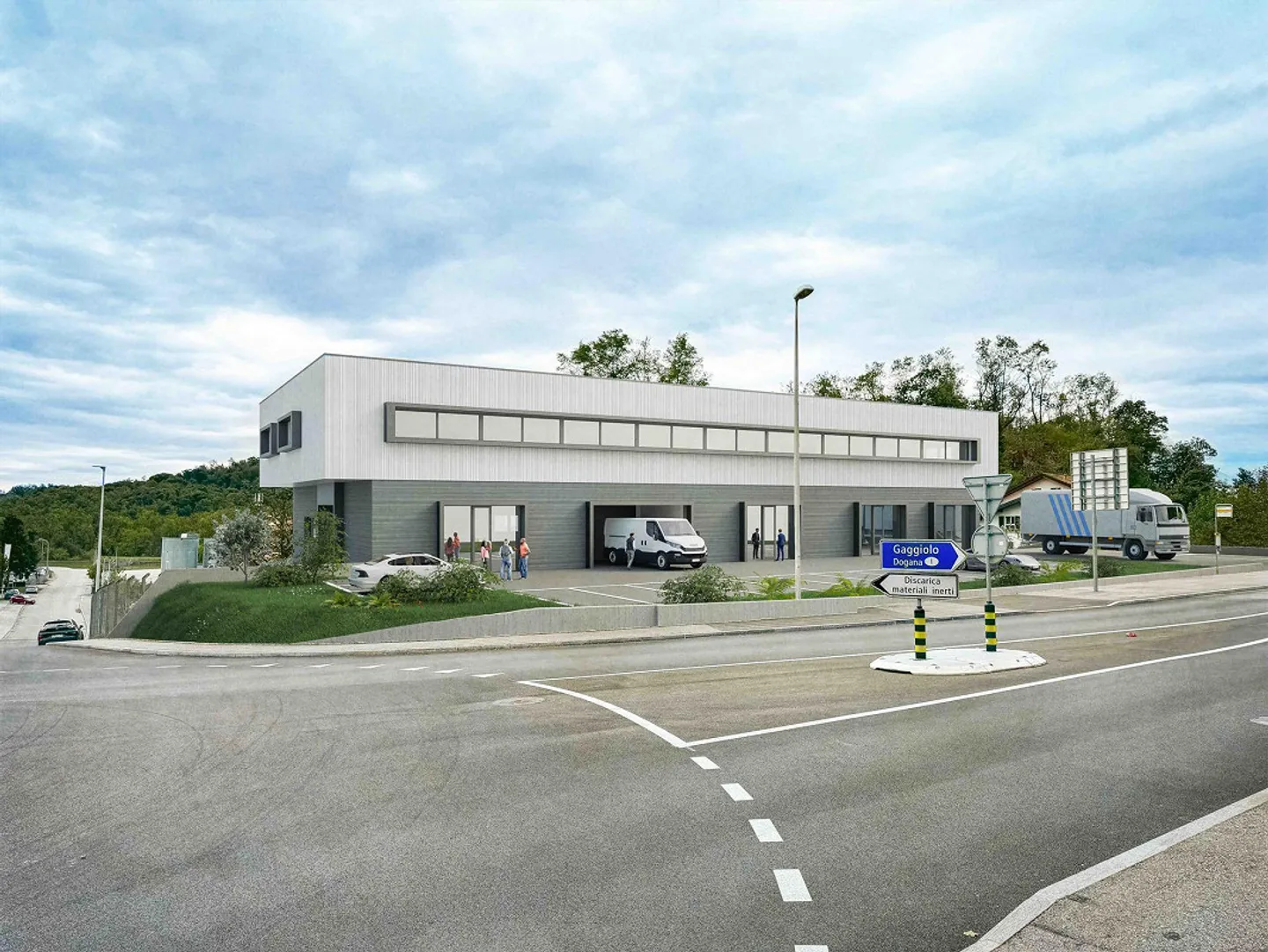 Immeuble commercial nouvellement construit à Stabio - Photo 1 sur 4