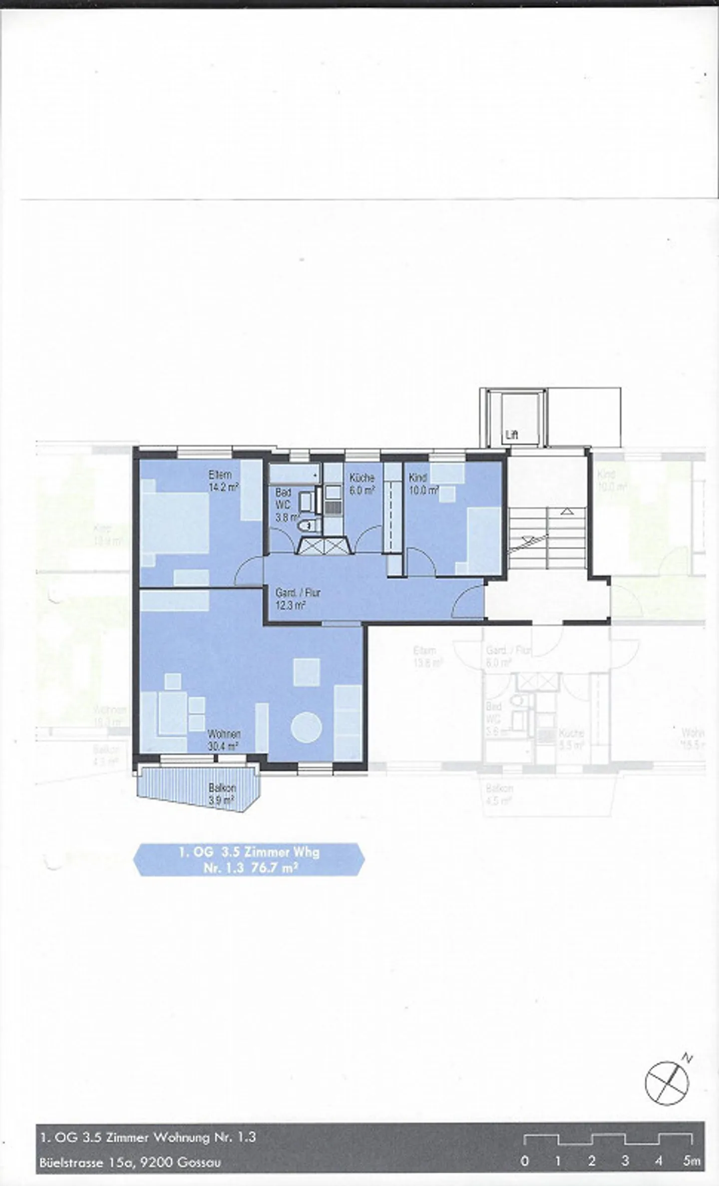 Appartement spacieux de 3,5 pièces avec un grand salon - Photo 6 sur 6