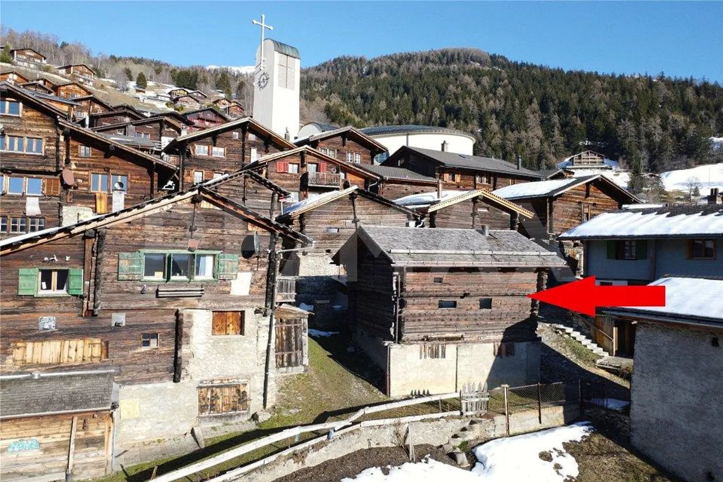 Fienile affascinante con progetto di ristrutturazione approvato ad Albinen (VS) in vendita - Foto 10 di 13