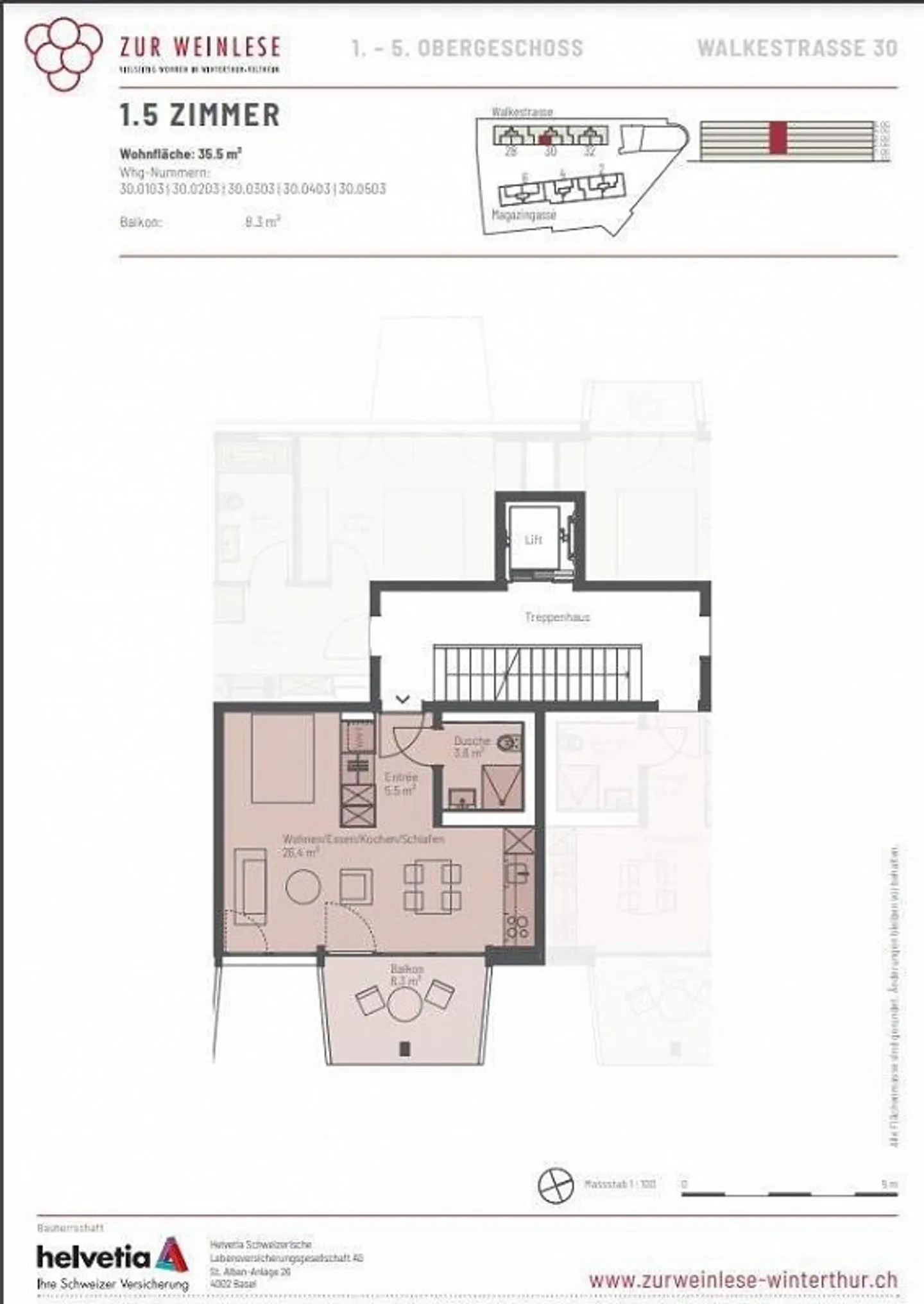 Modernes Apartment in trendiger Lage - Foto 5 von 6