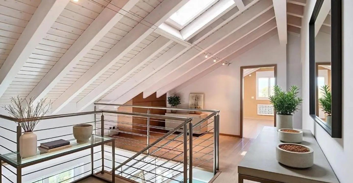 Duplex penthouse with 6.5 rooms and lake view in St-Sulpice - Photo 9 of 11