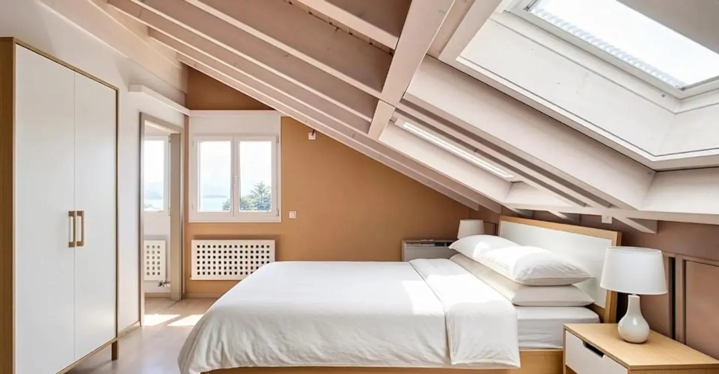 Duplex penthouse with 6.5 rooms and lake view in St-Sulpice - Photo 10 of 11