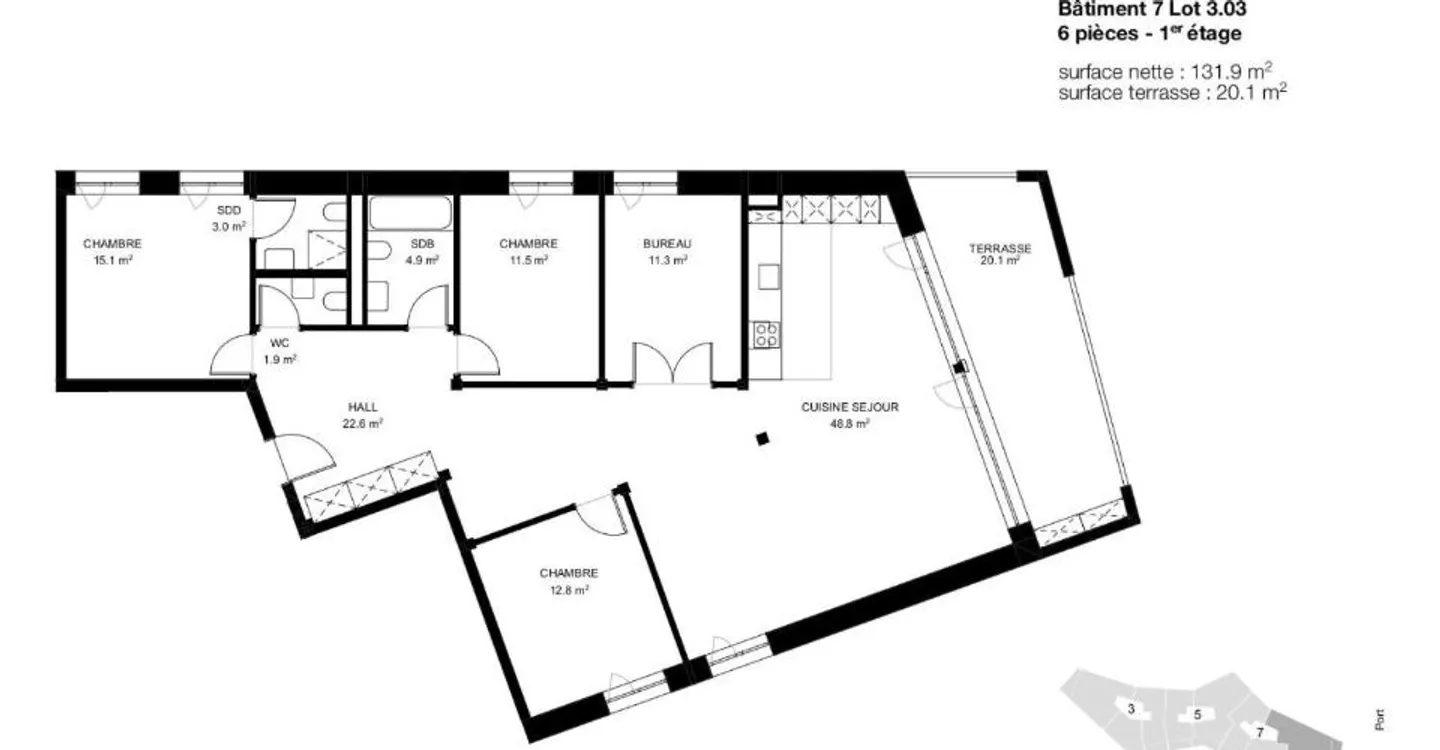 6-room apartment - Photo 3 of 5