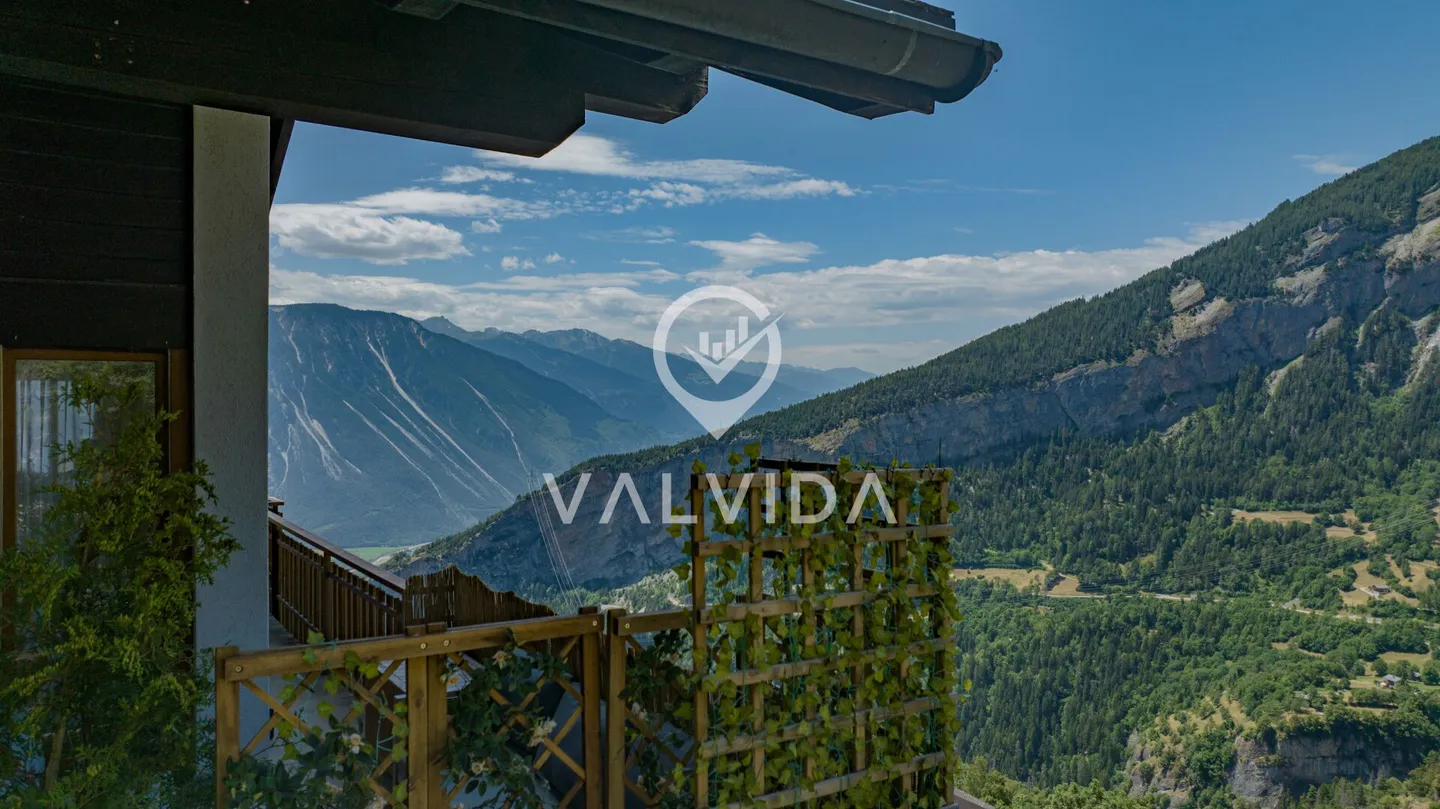 Incantevole appartamento duplex di 3,5 locali con vista mozzafiato ad Albinen - Foto 2 di 14