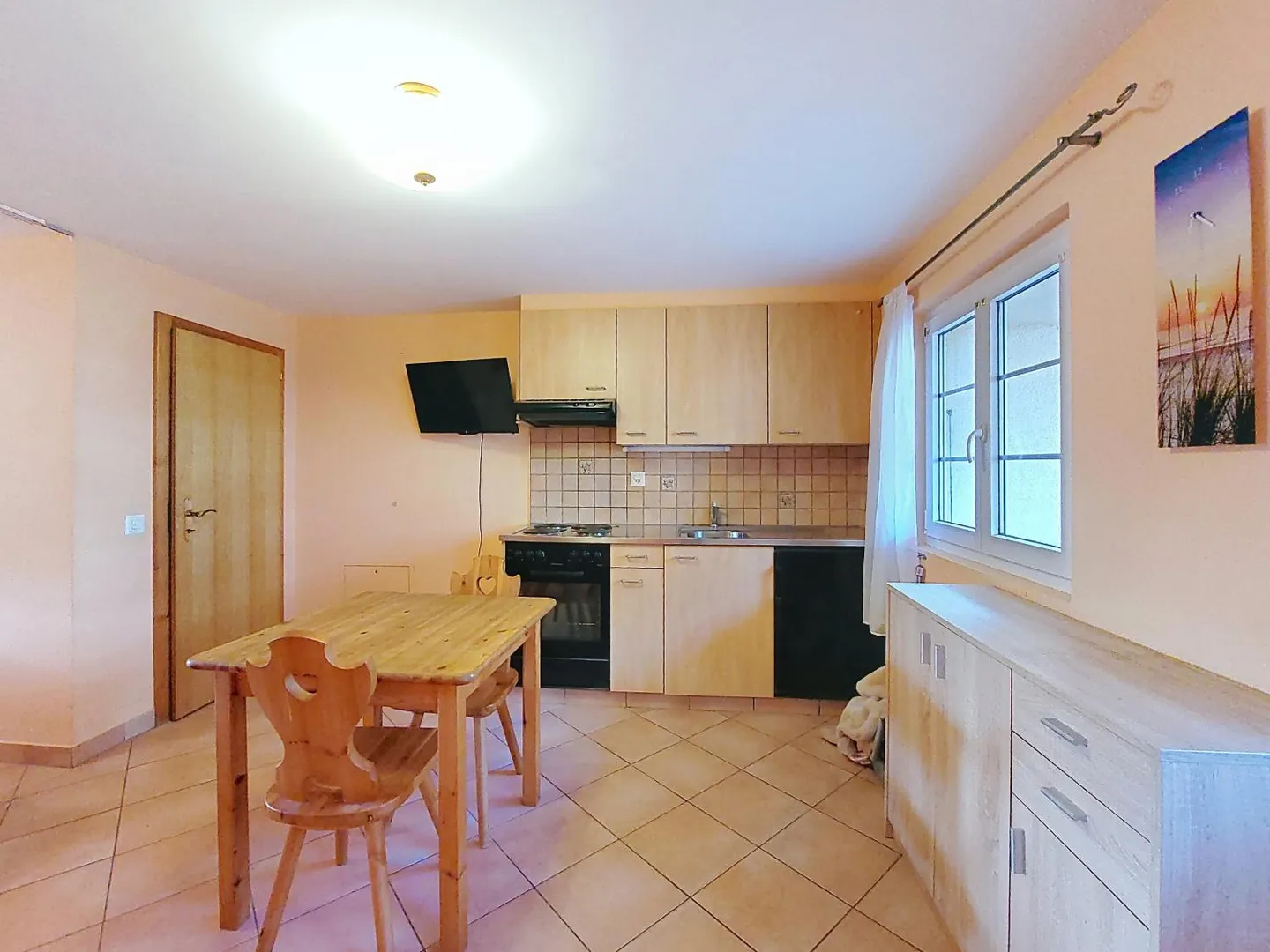 Monolocale arredato a Saxon - posizione ideale all'ingresso del villaggio - Foto 4 di 8