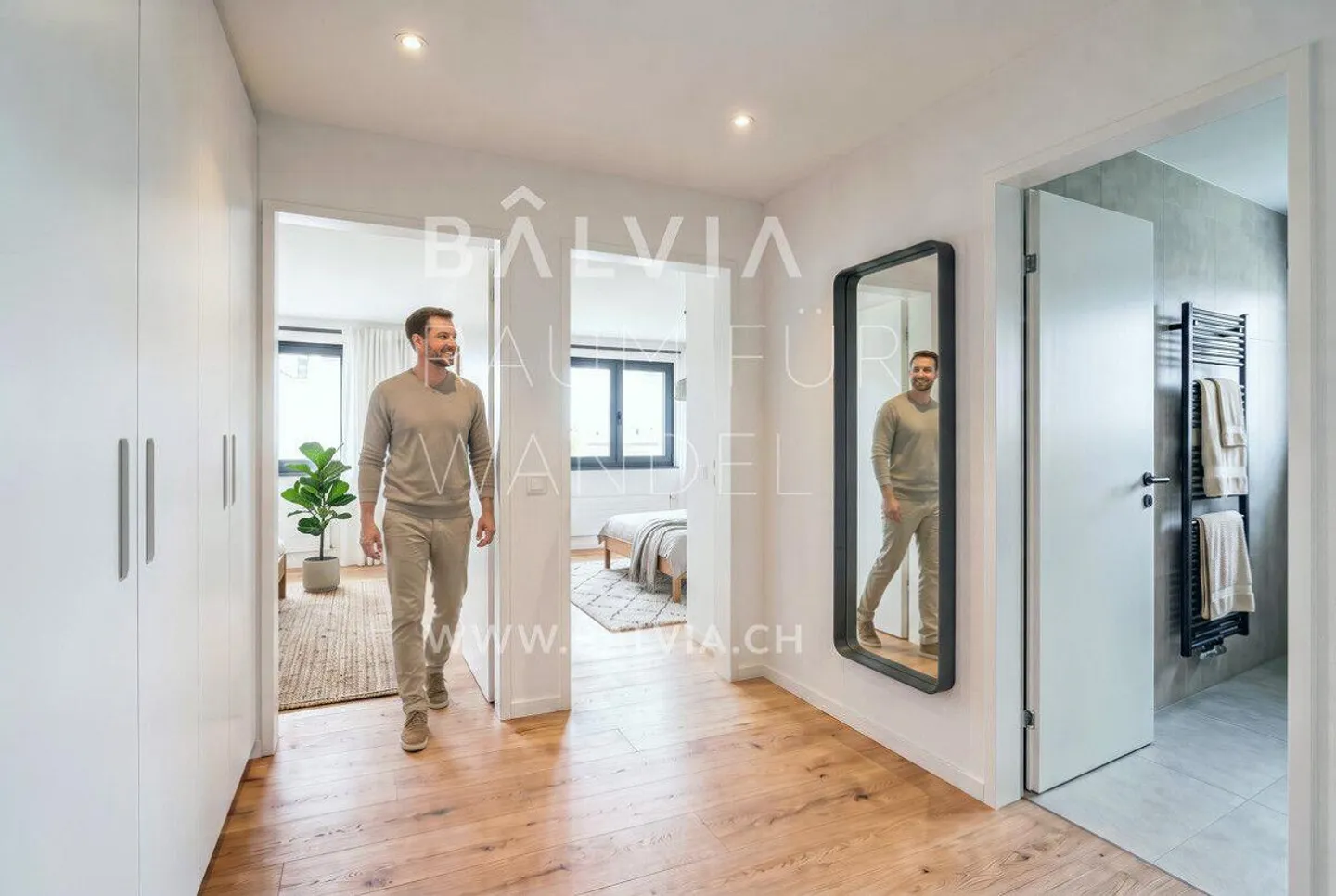 Geräumige Dachwohnung mit Terrasse - Foto 4 von 8