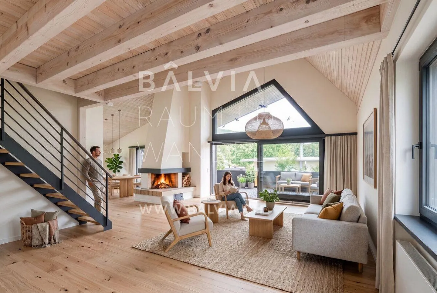 Geräumige Dachwohnung mit Terrasse - Foto 2 von 8