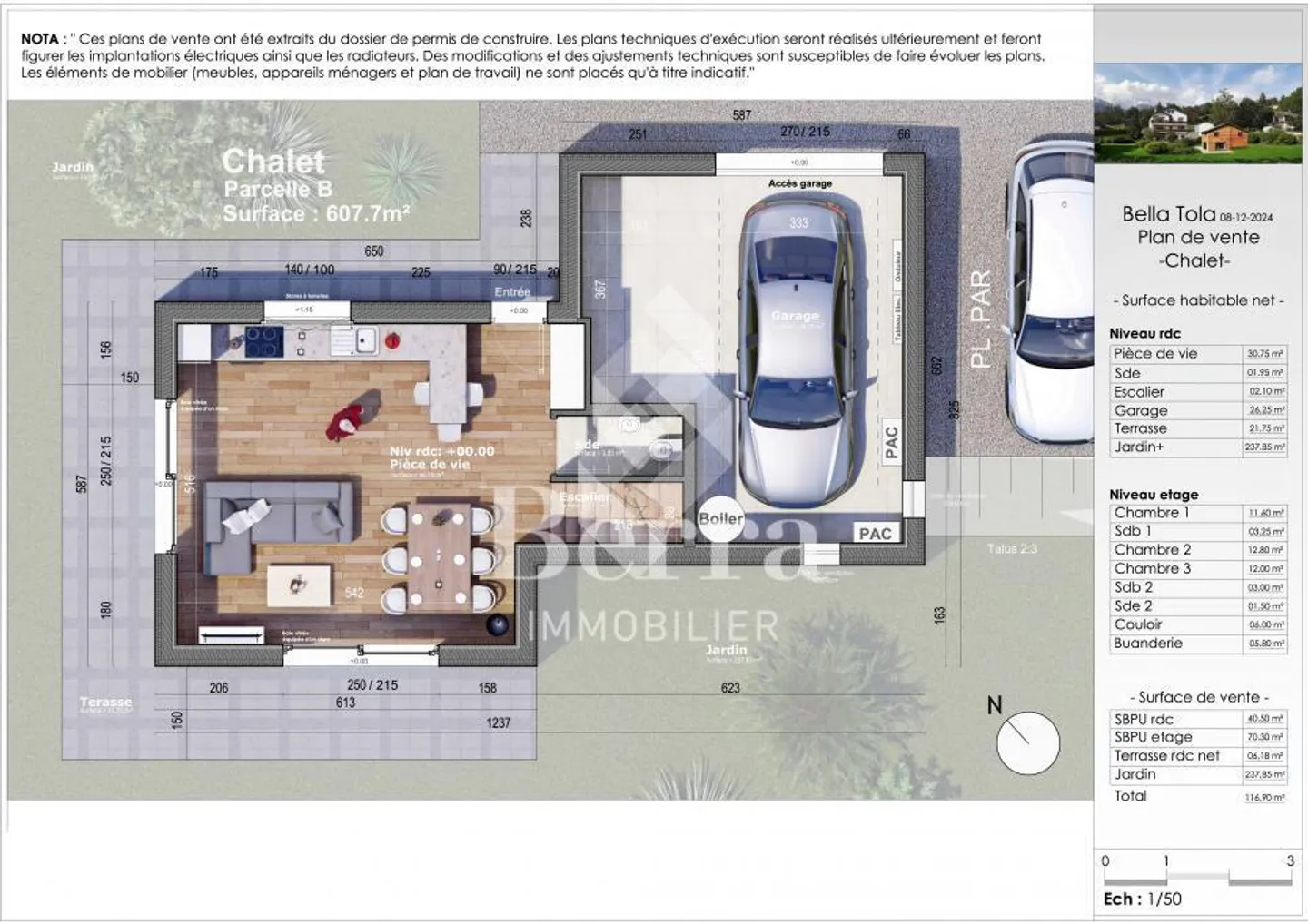 La Bella Tola - beau chalet sur un terrain isolé - Photo 4 sur 13